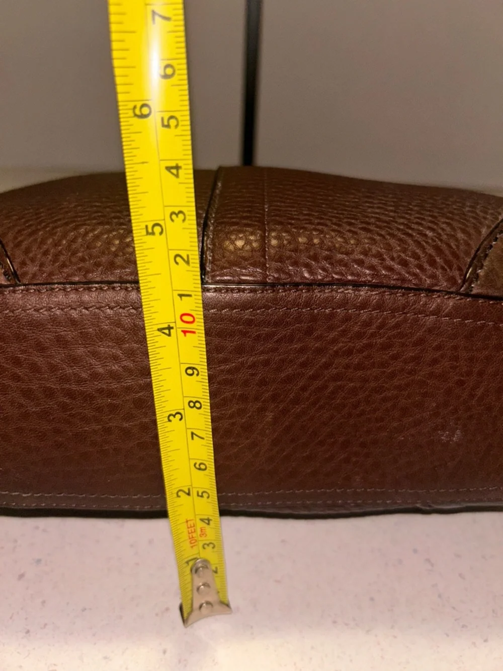 Classic Coach Brown SoHo Pebbled Leather Shoulder Bag - Picture 7 of 14